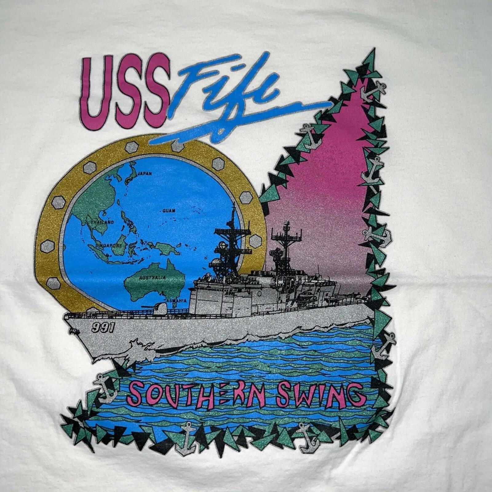 Ƽ 90  USS   t  ũ   ª Ҹ  ȭ o  Tshirt S-3XL